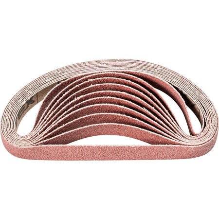 PFERD Coated Belt, Al/Oxd, 1/2"x12", 80 Grit, Coated, 1/2" W, 12" L, 80 Grit, Aluminum Oxide 49028